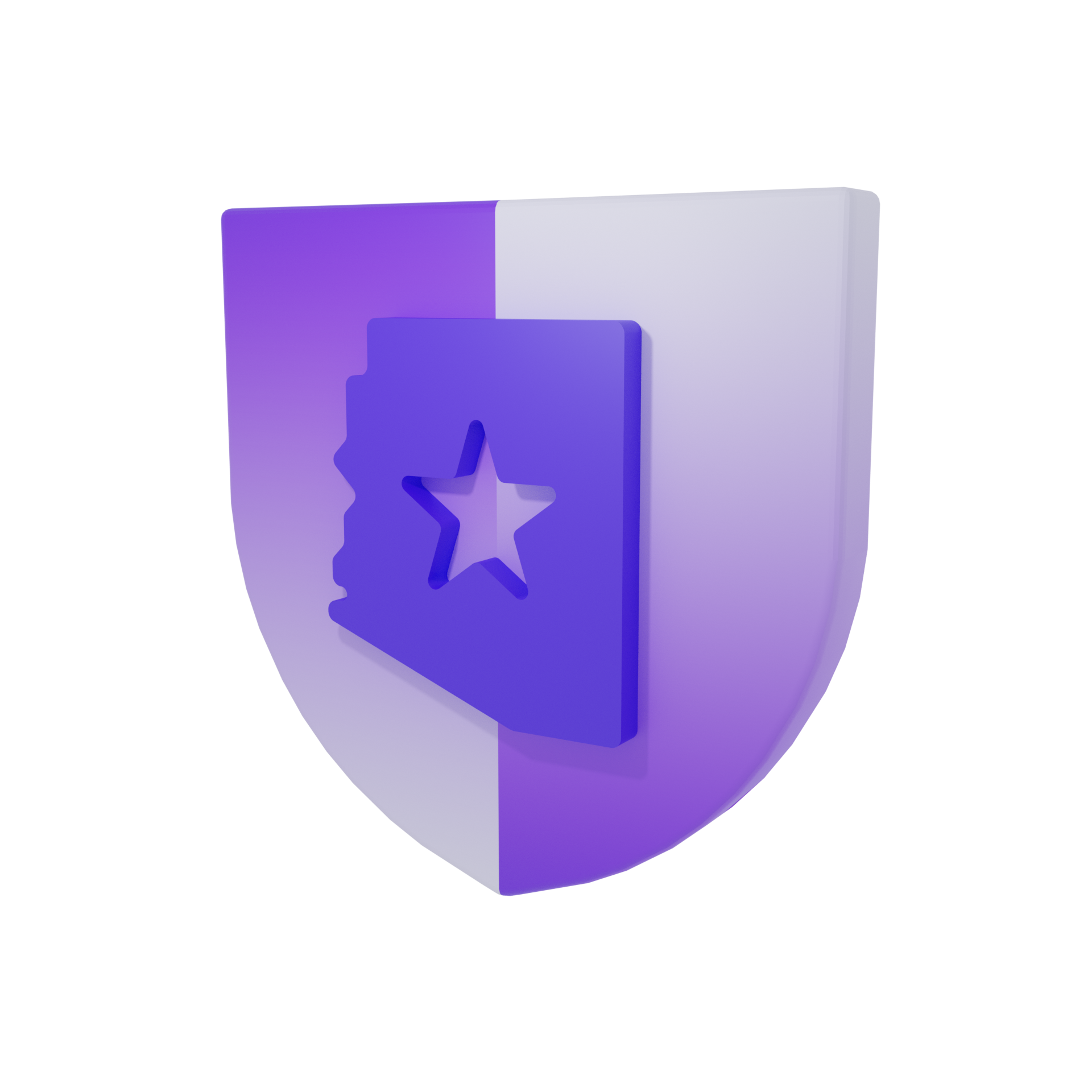 Shield with an outline of the state of Arizona