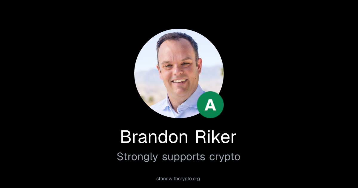 Brandon Riker Crypto Policy Stance | Stand With Crypto