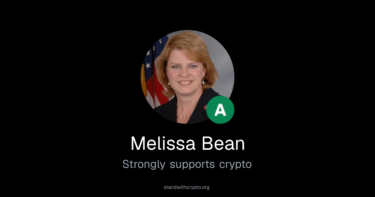 Melissa Bean Crypto Policy Stance | Stand With Crypto